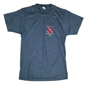 Vintage‎ 1991 UltraFlight Pilot T-Shirt Screen Stars Black Single Stitch Small
